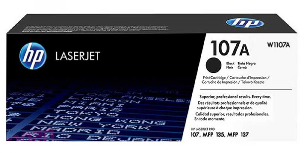 Genuine Malaysia HP (Original) 107A Black Laser Toner Cartridge (W1107A)