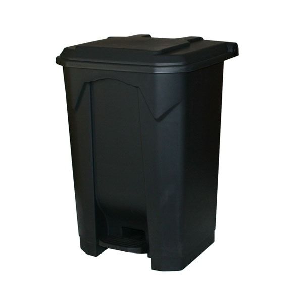 Plastic waste bin 20L , Pedal, all in black