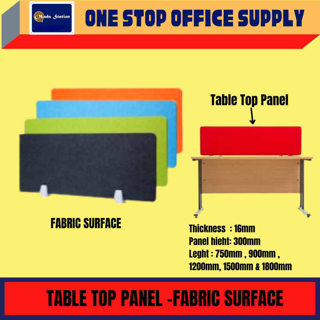 VS TABLE TOP PANEL -ALL SIZE / DESK PARTITION / SOLID PANEL / PANEL / 300MM(H) / TABLE TOP PANEL