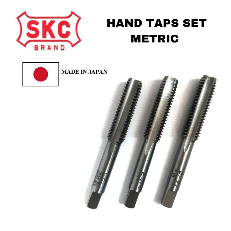 SKC HAND TAPS SET 3PCS METRIC (MM SIZE ) FOR PROFESSIONAL THREAD TOOLS MACHINERY/ AUTOMOTIVE WORK (M19)