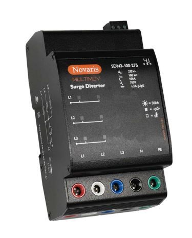 Surge Diverter, MULTIMOV, 3 Phase, 100kA, 275VAC, All Mode, Alarm contact SDN3-100-275