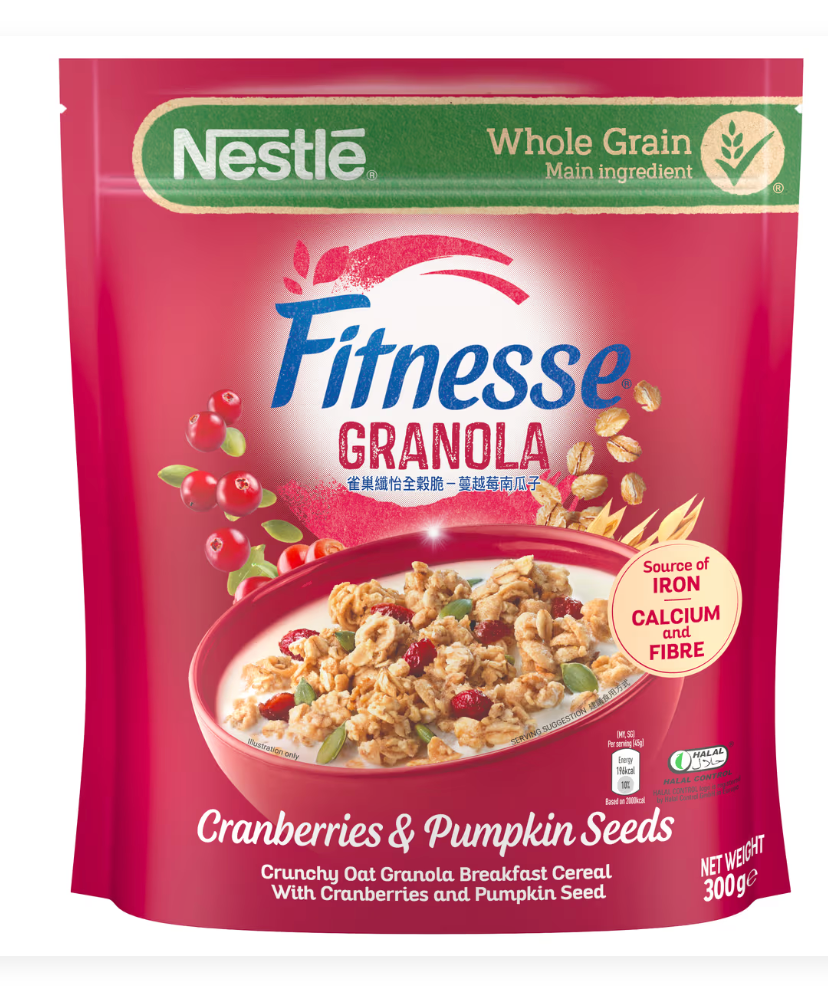 Nestle Fitnesse Granola Cranberry  P Seed 300G