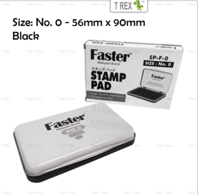 Faster Stampad No.0 (56mm x 90mm) Faster No.0 Black SPD-F-R-KK