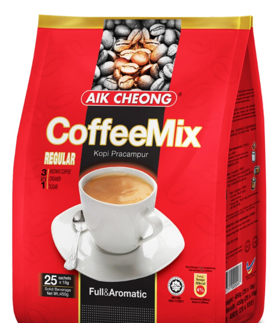 Aik Cheong Coffeemix Regular 3 in 1 (25 x 18g)