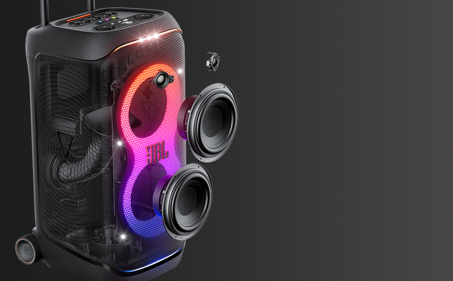 JBL PARTYBOX 320 SPEAKER WITH 2 PCS WIRELESS MICPHONE / PA SYSTEM / PORTABLE SPEAKER