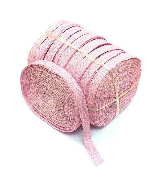 WHITE / PINK Cotton Tape <10>