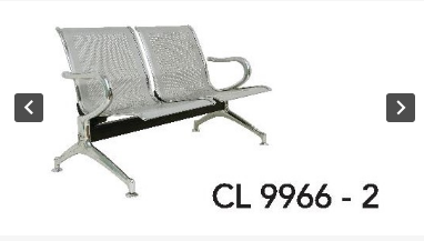 Double (W/O Fabric) and Triple (PVC/Fabric) Seater Waiting Area