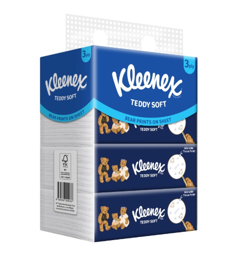 12x4x100s Kleenex FT TedSoft SB 3ply (18366)