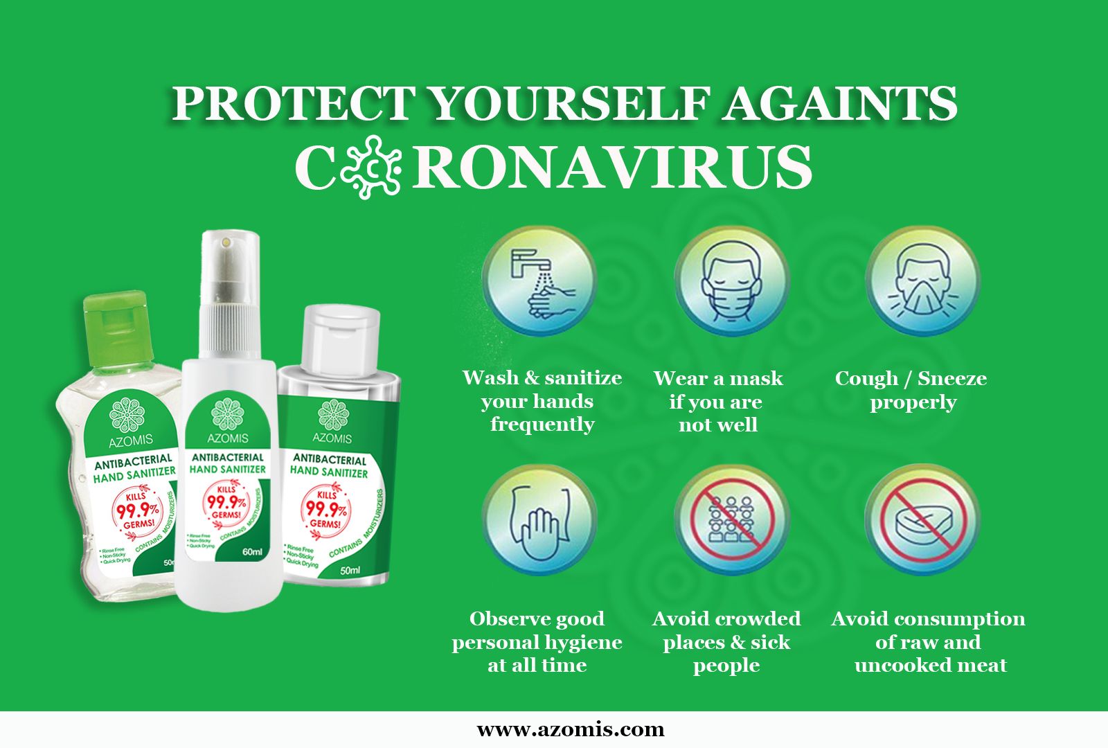 Hand Sanitizer 60ml 70-75% alcohol