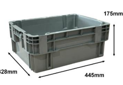 Heavy Duty Crate / Stackable and Nestable Container / Industrial Crate / Storage Container