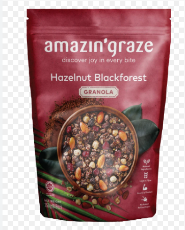 Amazin' Graze Granola - Hazelnut Blackforest 250g
