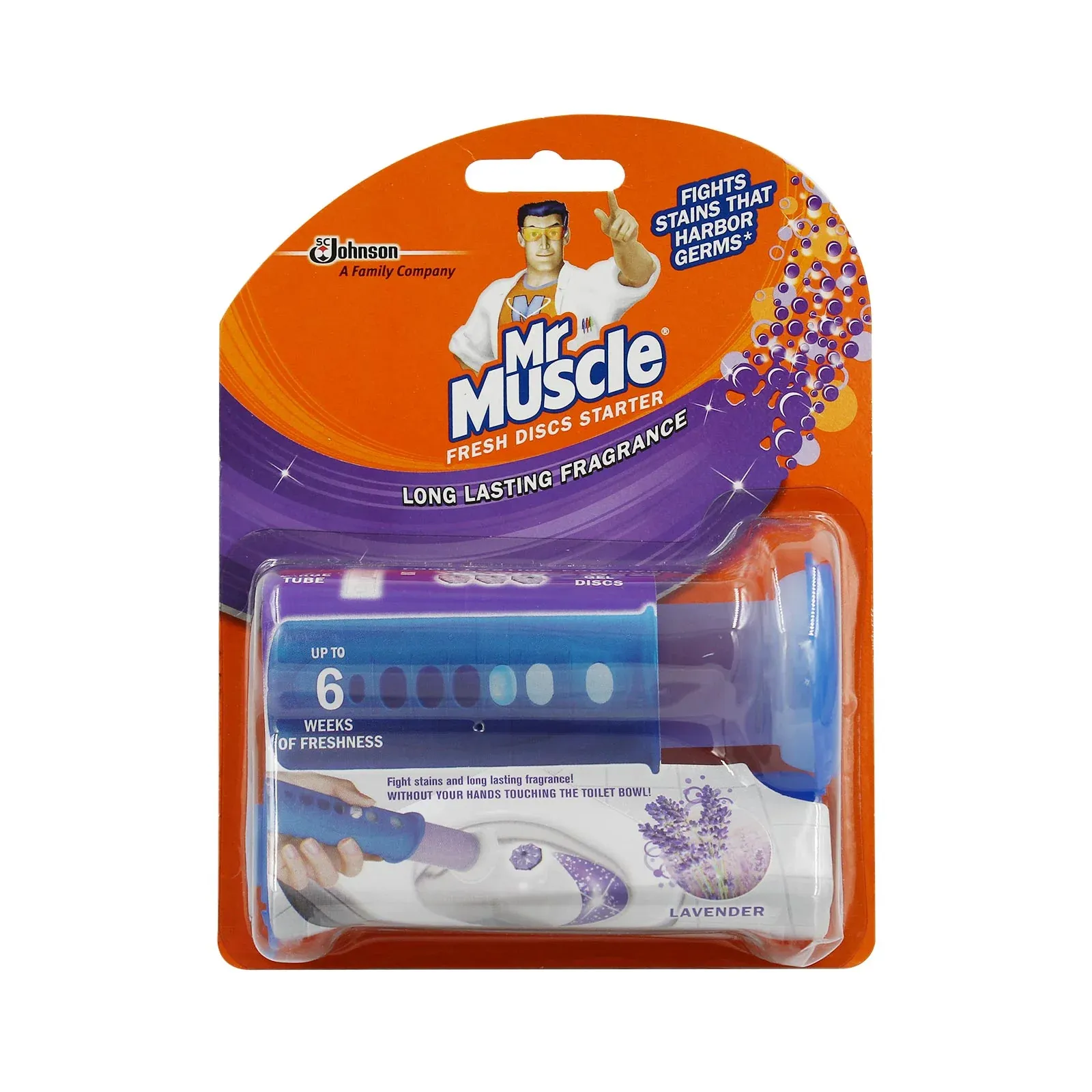Mr Muscle Fresh Disc Starter 38g 6s - Lavender