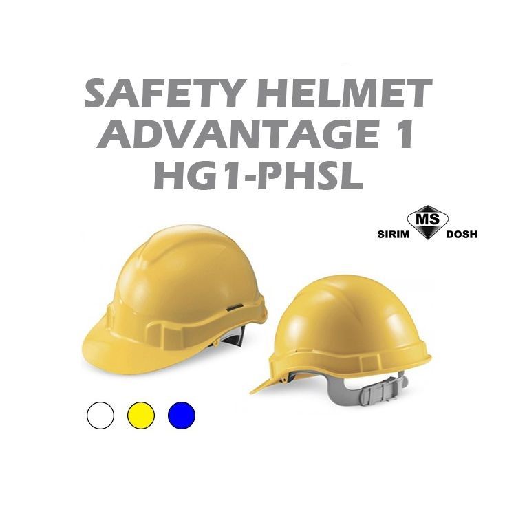 QP Industrial Safety Helmet Advantage 1-HG1-PHSL (SIRIM/DOSH Certified)