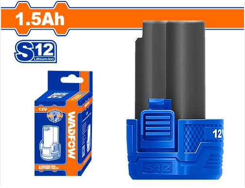 WADFOW LI-ION BATTERY PACK (1.5AH) FITS ALL S12 SERIES CORDLESS POWER TOOLS (12V) WLBS515