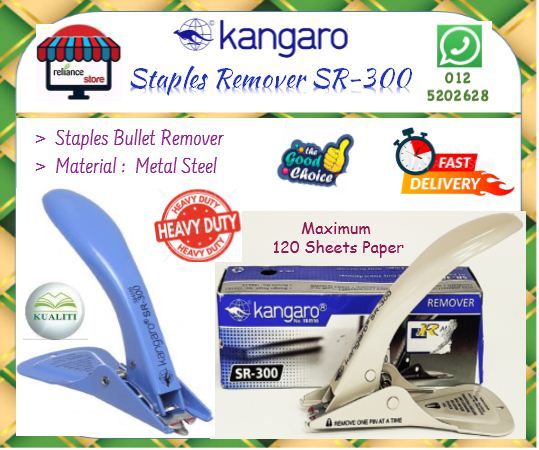 Kangaro Staples Remover SR-300 / Stapler Remover SR300 / Bullet Remover # Heavy Duty # RP1010 ( KTT : 1 Unit )