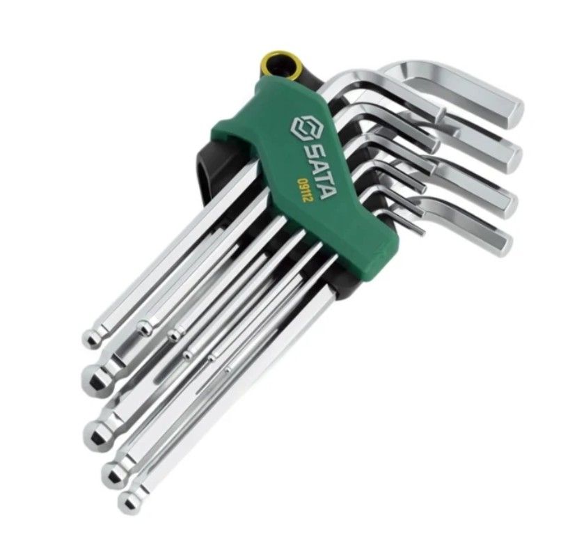 Sata 10PC BALL POINT LONG ARM HEX KEY SET (new)