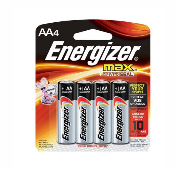 [4PCS/CARD] ENERGIZER MAX® AA E91 / E92 ALKALINE BATTERIES [ORIGINAL]