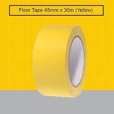 PVC Vinyl Floor Marking Tapes 48MM (YELLOW)