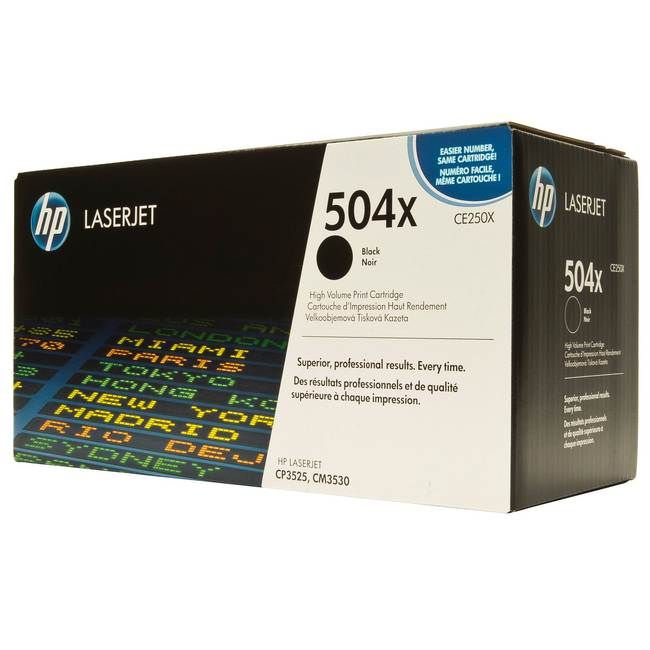 HP LaserJet Toner Cartridge 504X Black CE250X