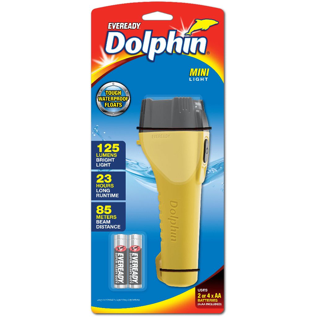 EVEREADY DOLPHIN LED TORCH LIGHT RANGE (Waterproof Floats) (DOLP411)
