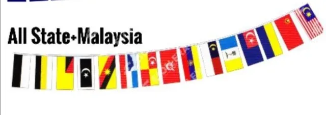 Bendera Semua Negeri ( Banting ) - 15 keping / 5 meter