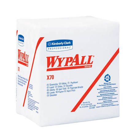 WypAll® X70 Wipers, Flat Sheet (94171), White 1-Ply, 1 Box / Case