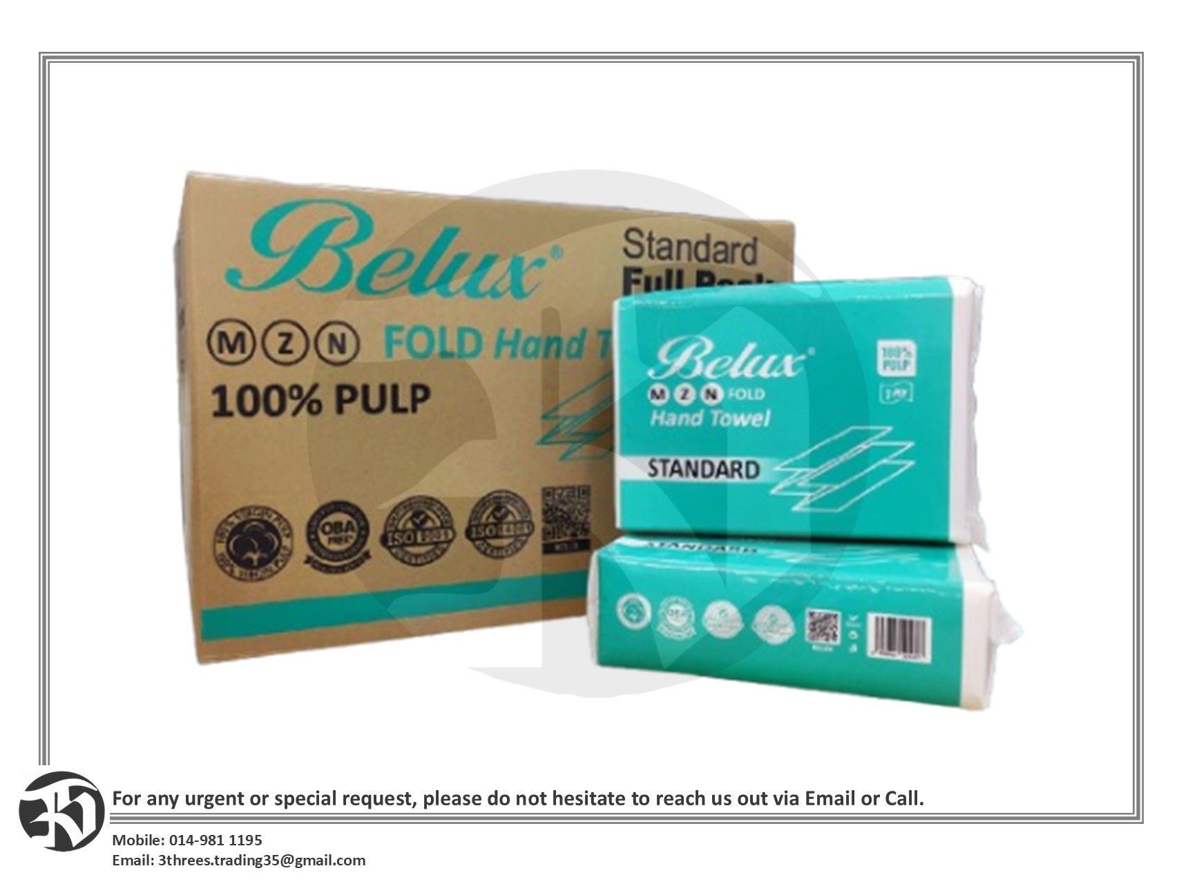 Belux M-Fold Hand Towel Tissue (Standard)