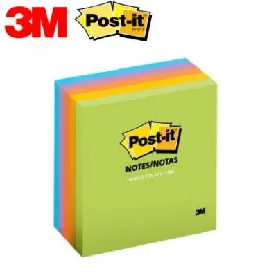 3M Post It Notes Jaipur Collection 654-5UC 3''x3'' (100's x 5pads)