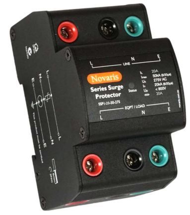 Series surge protector, 1 Phase, 20A, 50kA, 275VAC, without alarm contact SSP1-20-50-275