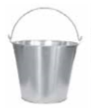 Temo 10L Stainless Steel Traditional Bucket
