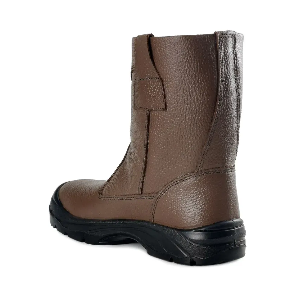 Black Hammer Men High Cut Slip On Safety Shoes BH2019-004