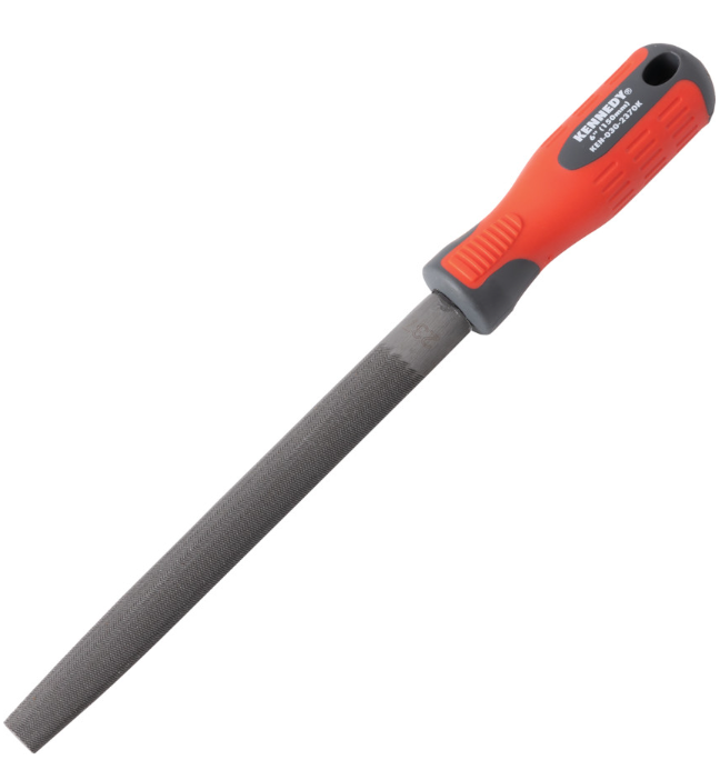 Kennedy-Pro 150mm (6") Half Round Second Engineers File With Handle KEN0302370K