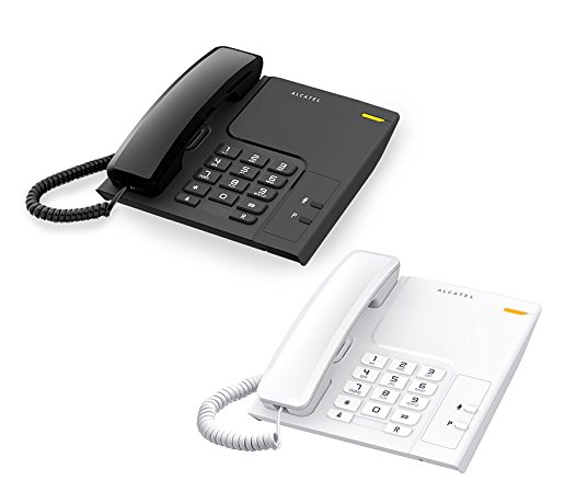 ALCATEL T26 (BLACK/ WHITE) SINGLE LINE PHONE