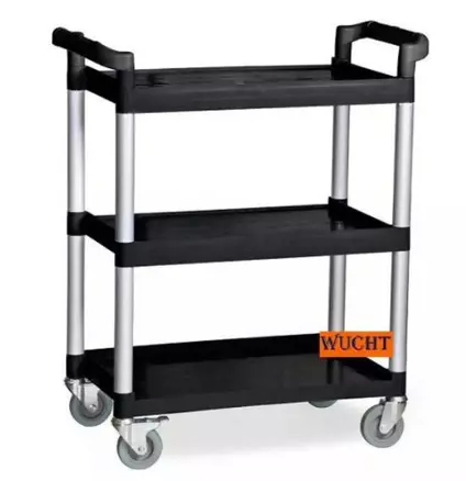 Plastic 3-Tier Utility Cart Serving Trolley