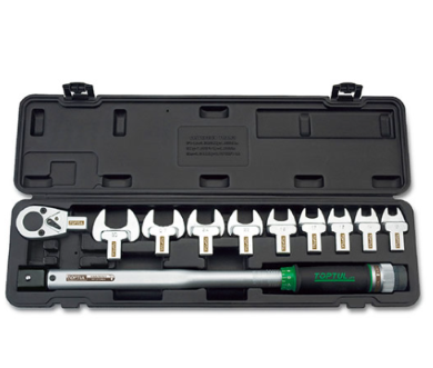 11PCS 1/2" DR. Head-Interchangable Spanner Torque Wrench Set