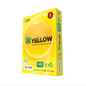IK YELLOW A4 PAPER 70GSM 500'S
