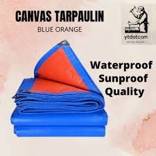 Canvas BLUE ORANGE (12" X 12")