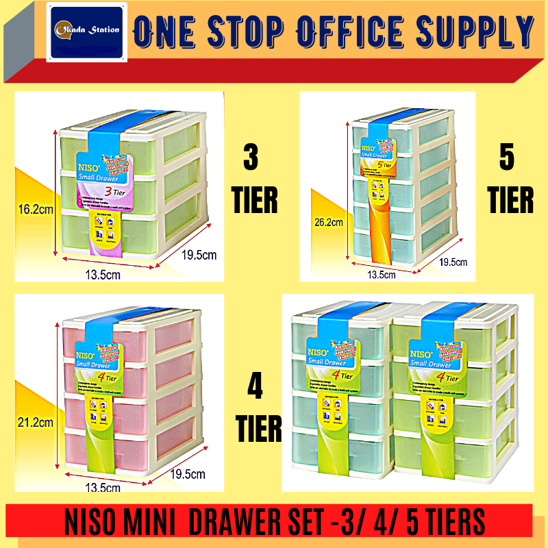 MINI DRAWER-3 TIER / 4 TIER / 5 TIER /PLASTIC Mini Drawer /Drawer /4 Tier Mini Drawer