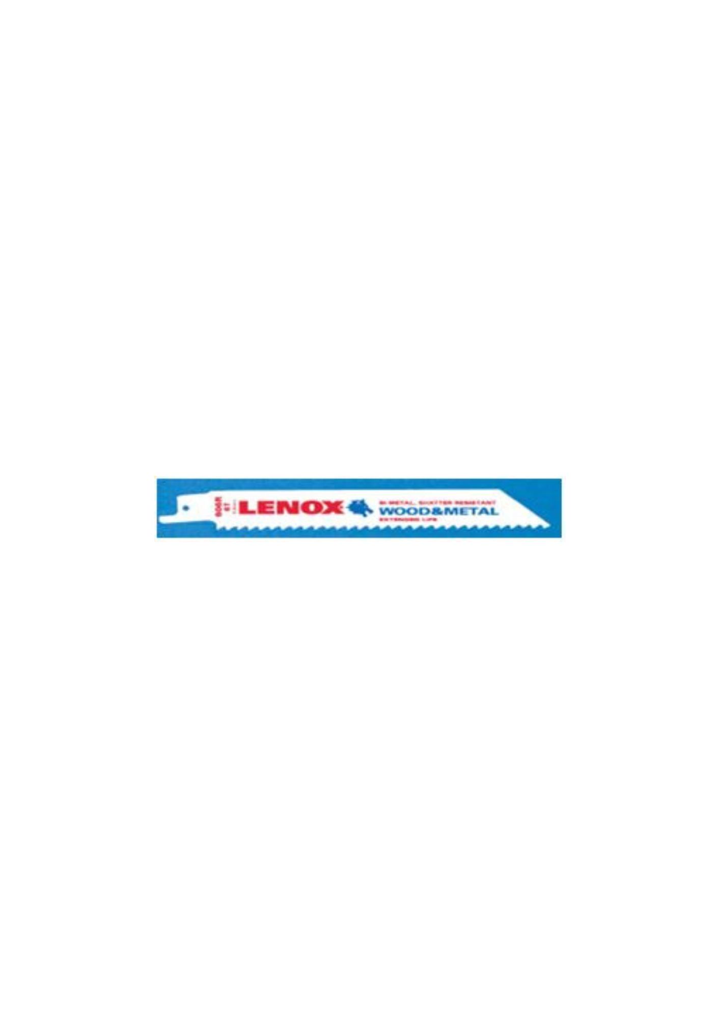 LENOX Bi-Metal Reciprocating Saw Blade - 606R