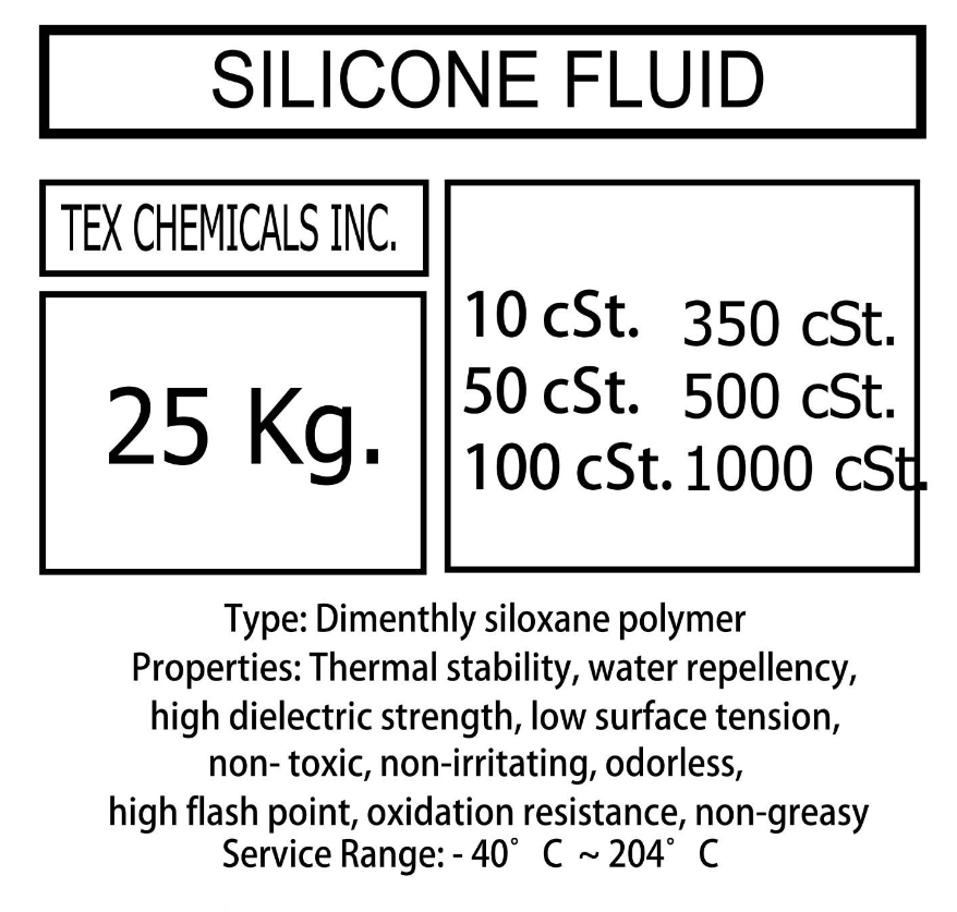 SILICONE OIL 10/50/100/350/500/800/1000/3000/5000/ 10000/12500 CST 25KG SILICONE FLUID