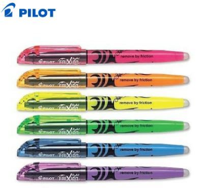 Pilot Frixion Erasable Light highlighter ( Blue/Green/Yellow/Pink/Orange/Violet )