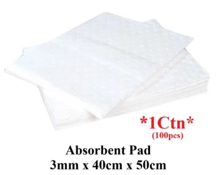 Industrial Absorbent Pad (Oil Only) 3mm x 40cm x 50cm - 1ctn (100pcs/ctn)