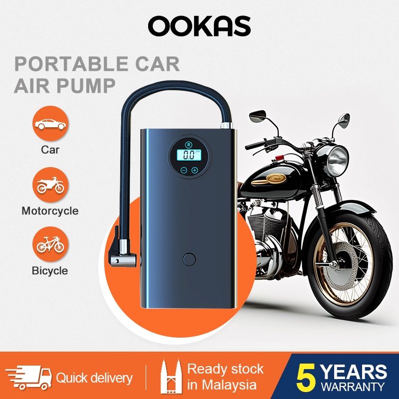 Portable Air Pump Tire With Custom Logo (Sticker/Engrave)