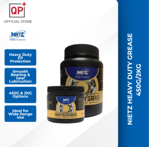 NIETZ HEAVY DUTY GREASE WITH EP 450G/2KG FOR A WIDE RANGE OF  BEARING GEAR GREASE OIL l GRIS l 润滑脂-450G
