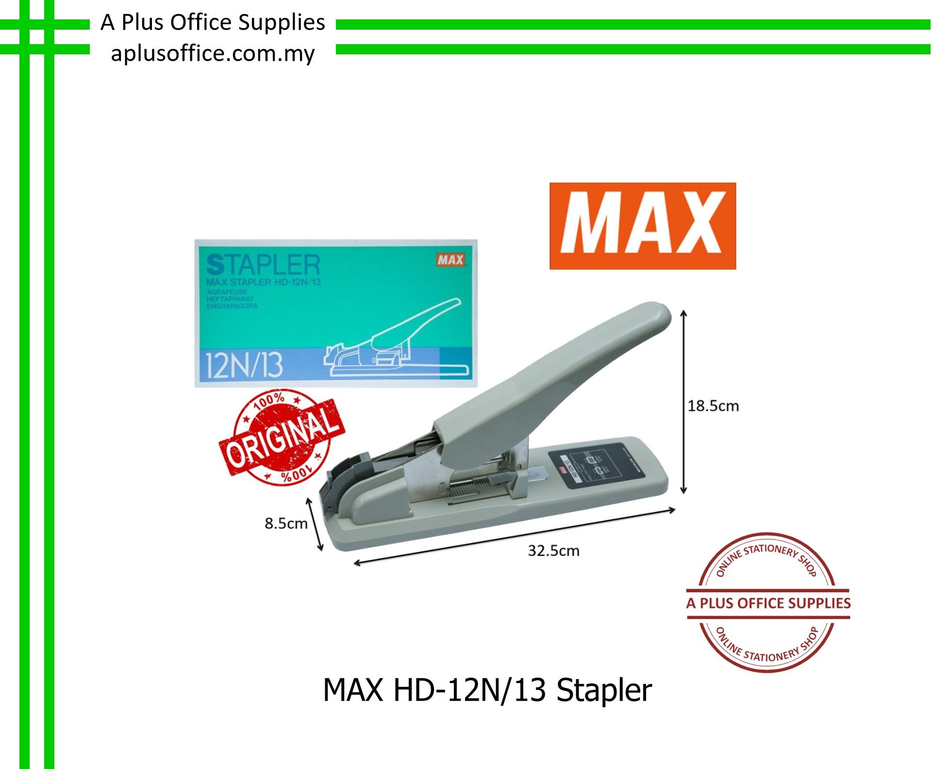 MAX HD-12N/13 Stapler / Pengokot HD-12N/13