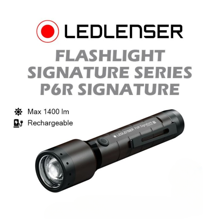 LEDLENSER RECHARGEABLE FLASHLIGHT P6R SIGNATURE