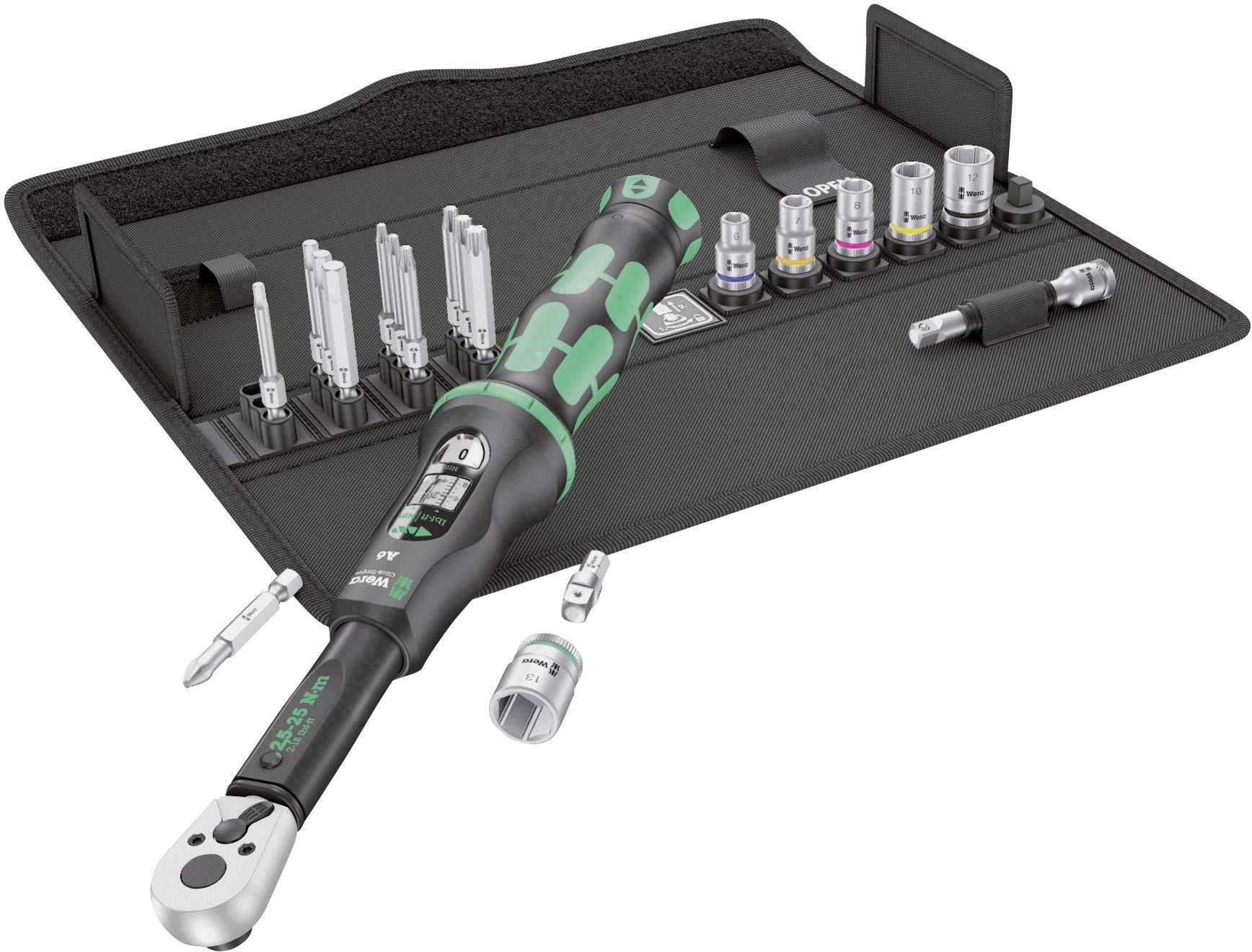 Wera *Wera 1/4 in A6 Click Torque Wrench Set 2.5-25 Nm - 130110