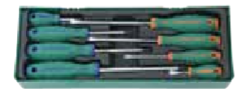 JONNESWAY 8PCS NON-SLIP SCREWDRIVER SET