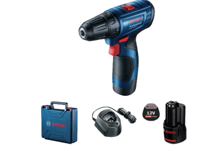 BOSCH GSR 120LI CORDLESS DRILL WITH CARRYING CASE + CHARGER + BATTERY
