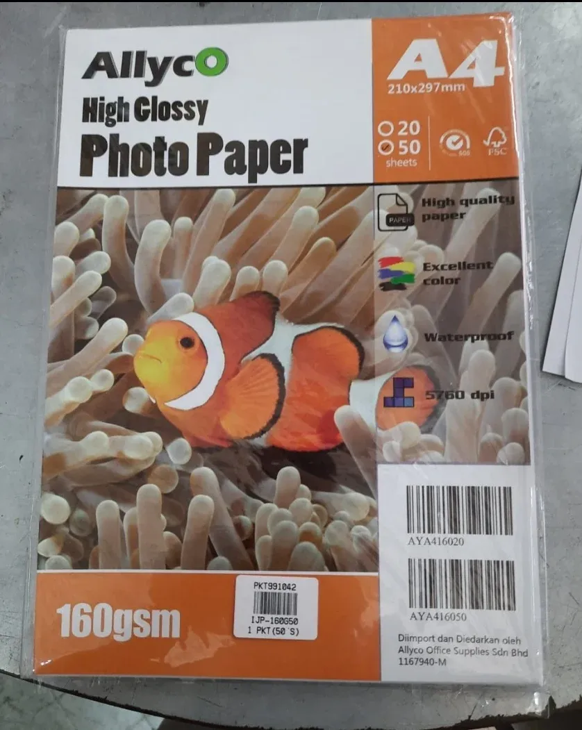 High Glossy Photo Paper 160gsm
